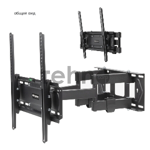 Кронштейн для телевизора Kromax PIXIS-L-2 черный 26-55 макс.50кг настенный поворот и наклон