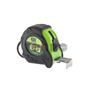 Рулетка Графит, обрезиненный корпус, амортизатор, 7,5 м х 25 мм// Сибртех