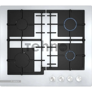 Газовая варочная панель BOSCH PNP6B2O92R 60 cm, белая