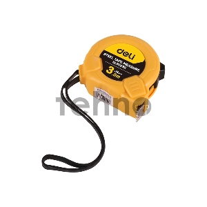 Рулетка Deli DL9003B 3м*16мм Метрическая. Корпус ударопрочный.