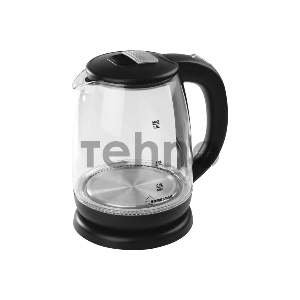 Чайник электрический HOMESTAR HS-1018 1,8л, стекло, черный, 1500 Вт (12)