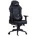 Кресло игровое Cactus CS-CHR-0112BL-M, массажное, с подголовником, черный, фото 1