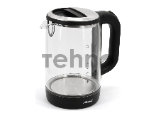 Чайник электрический ATLANTA ATH-2475 1,8л, стекло, черный