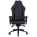 Кресло игровое Cactus CS-CHR-0112BL-M, массажное, с подголовником, черный, фото 4