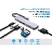 Адаптер Type-CM-->PD+2*USB3.0+TF+SD+HDMI(4K*30Hz)AlumiShell, VCOM <CU4371>, фото 8