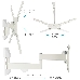 Кронштейн Kromax ATLANTIS-15 white, Наклонно-поворотный, 22"-65", VESA до 400x400, до 40кг, фото 4