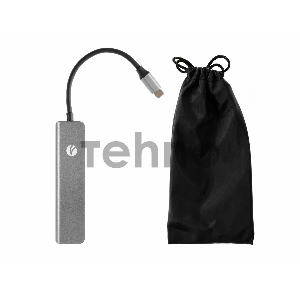 Адаптер Type-CM-->PD+2*USB3.0+TF+SD+HDMI(4K*30Hz)AlumiShell, VCOM <CU4371>