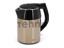 Чайник электрический ATLANTA ATH-2446 1,8л, нержавейка, черный, двухстенный
