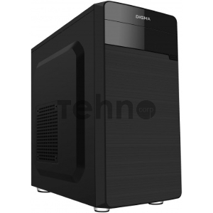 Корпус Digma DC-MATX104-U2 черный без БП mATX 1x80mm 1x92mm 2x120mm 2xUSB2.0 audio