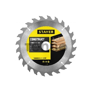 Диск пильный по дереву, технический рез STAYER CONSTRUCT 160 x 20/16мм 12Т Диск пильный по дереву, технический рез STAYER CONSTRUCT 160 x 20/16мм 12Т