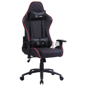 Кресло игровое Cactus CS-CHR-030BLR черный/красный сиденье черный/красный эко.кожа с подголов. крестовина металл пластик черный Кресло игровое Cactus CS-CHR-030BLR черный/красный сиденье черный/красный эко.кожа с подголов. крестовина металл пластик черный