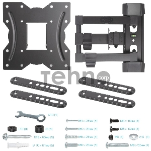 Кронштейн для телевизора Kromax GALACTIC-40 черный 22-65 макс.35кг настенный поворот и наклон