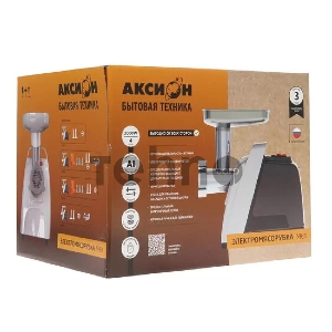 Мясорубка АКСИОН М61.04 Черно-серебристая, 2000 Вт, 3 кг/мин