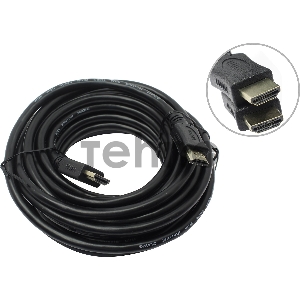 Кабель HDMI [C-HM-HM-7.5M] Wize, 7.5 м, v.2.0, 19M/19M, позол.разъемы, экран, черный, пакет