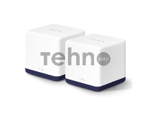 Система Mercusys MESH AC1900 Whole Home Mesh Wi-Fi System, 3× Internal Antennas, 3×GB ports (WAN/LAN) (2-pack)