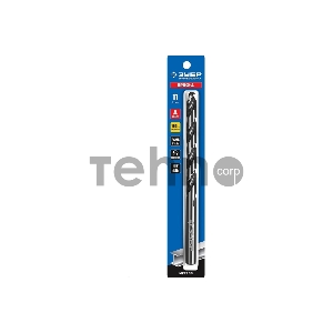 Сверло Зубр ПРОФ-А 11,0х195мм, Удлиненное по металлу, сталь Р6М5, класс А 29624-11