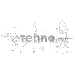 Кресло игровое Cactus CS-CHR-030BL черный сиденье черный эко.кожа с подголов. крестовина металл пластик черный