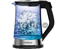 Чайник электрический Hyundai HYK-G3401 1.7л. 2200Вт черный/серебристый (корпус: стекло)