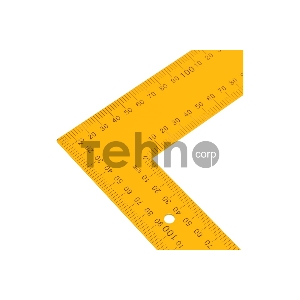 Угольник стальной, 400 мм х 600 мм, ультрафиолетовая печать (измерительная шкала)// Denzel