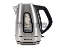 Чайник электрический Hyundai HYK-S3609 1.7л. 2000Вт серебристый/черный (корпус: нержавеющая сталь)