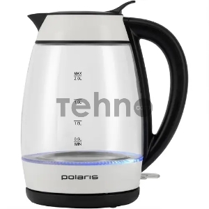 Чайник POLARIS PWK2006CGL Белый/черный, 2,0 л, 2200 Вт, стекло Чайник POLARIS PWK2006CGL Белый/черный, 2,0 л, 2200 Вт, стекло