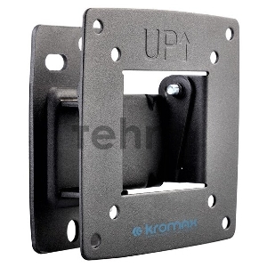Кронштейн Kromax OPTIMA-102 black, 10-28, max 25 кг, настенный, VESA 100x100 мм