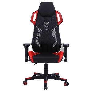 Кресло игровое Cactus CS-CHR-090BLR черный/красный сиденье черный/красный эко.кожа/сетка крестовина пластик пластик черный
