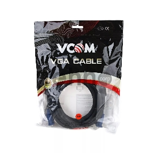Кабель VCOM VVG6460-5MO удлинительный Монитор-SVGA card (15M-15F) 5m, 2 фильтра