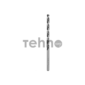 Сверло Удлиненное по металлу, ЗУБР ПРОФ-А 6,5х148мм, сталь Р6М5, класс А