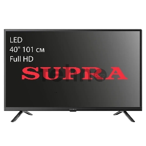 Телевизор LED Supra 40 STV-LC40LT00100F черный/FULL HD/50Hz/DVB-T/DVB-T2/DVB-C/USB (RUS)