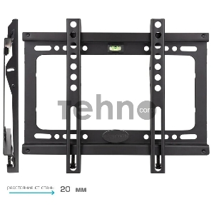 Кронштейн для телевизора Kromax IDEAL-5 черный 15-47 макс.40кг настенный фиксированный