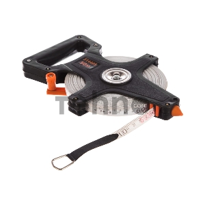 Рулетка геодезическая, 50 м х 12,5 мм, лента ПВХ, открытый корпус// Sparta