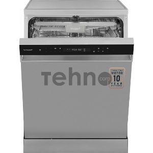 Посудомоечная машина Weissgauff DW 6138 Inverter Touch Inox, отдельностоящая