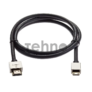 Кабель HDMI-19M --MiniHDMI-19M ver 2.0+3D/Ethernet,1m метал разъемы VCOM <CG506AC-1M>