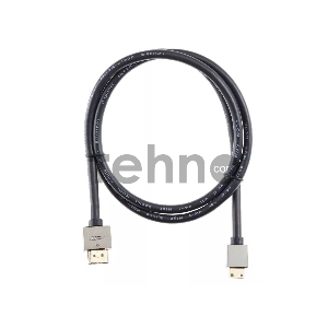 Кабель HDMI-19M --MiniHDMI-19M ver 2.0+3D/Ethernet,1m метал разъемы VCOM <CG506AC-1M>