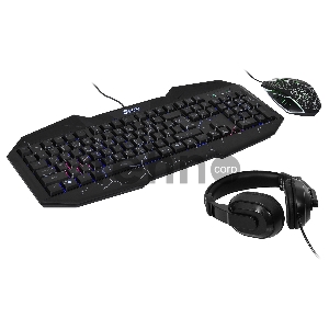 Игровой комплект Oklick HS-HKM100G черный 2.2м мониторы оголовье Игровой комплект Oklick HS-HKM100G черный 2.2м мониторы оголовье