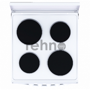 Плита Электрическая Flama AE 1409 W белый эмаль (эмалированная крышка)