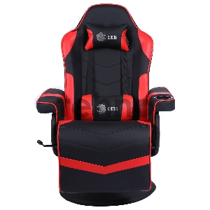 Кресло игровое Cactus CS-CHR-GS200BLR черный/красный сиденье черный/красный эко.кожа блин металл подст.для ног
