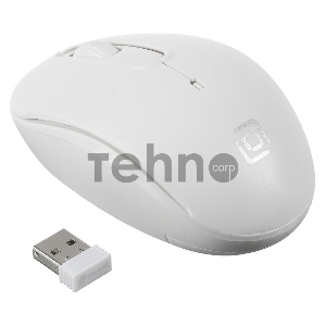 Мышь Oklick  505MW белый оптическая (1000dpi) беспроводная USB (2but)