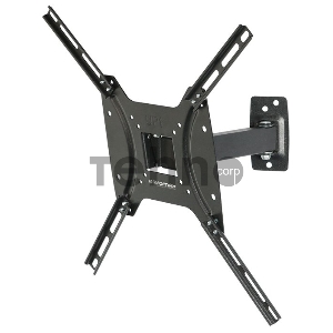 Кронштейн Kromax OPTIMA-403 black, 15-55, max 25 кг, настенный, VESA 400x400 мм