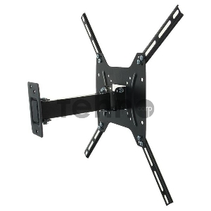 Кронштейн Kromax OPTIMA-403 black, 15-55, max 25 кг, настенный, VESA 400x400 мм