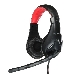 Наушники с микрофоном Oklick HS-L100 черный/красный 2м мониторы оголовье (NO-530), фото 1