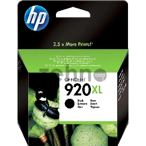 Картридж струйный HP 920XL CD975AE черный для HP OJ 6000/6500 (1200стр.)