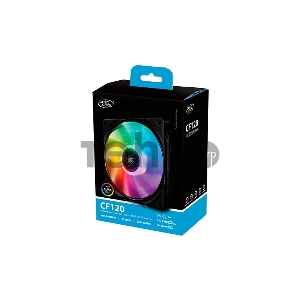 Вентилятор DEEPCOOL СF120 (3 IN 1) RGB 120x120x25мм (16шт./кор, 3xCF120, PWM, пит. от мат.платы и БП, RGB подсветка, 500-1500об/мин) Retail