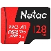 Флеш карта MicroSD card Netac P500 Extreme Pro 128GB, retail version w/o SD adapter, фото 1