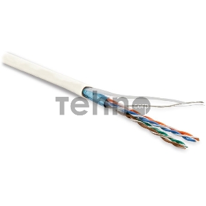Кабель информационный Hyperline FUTP4-C5E-P26-IN-LSZH-WH-100 кат.5E F/UTP 4X2X26AWG LSZH внутренний 100м белый