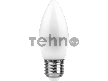 Лампа светодиодная LB-97 (7W) 230V E27 2700K свеча | 25758 | FERON