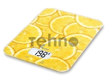 Весы кухонные электронные Beurer KS19 lemon макс.вес:5кг рисунок
