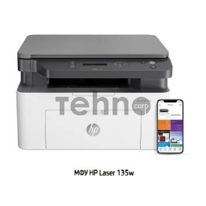 МФУ лазерное, HP Laser 135w (4ZB83A),  принтер/сканер/копир, A4