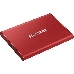 Твердотельный накопитель Samsung SSD 2TB T7 Touch, USB Type-C, R/W 1000/1050MB/s, Red, фото 4